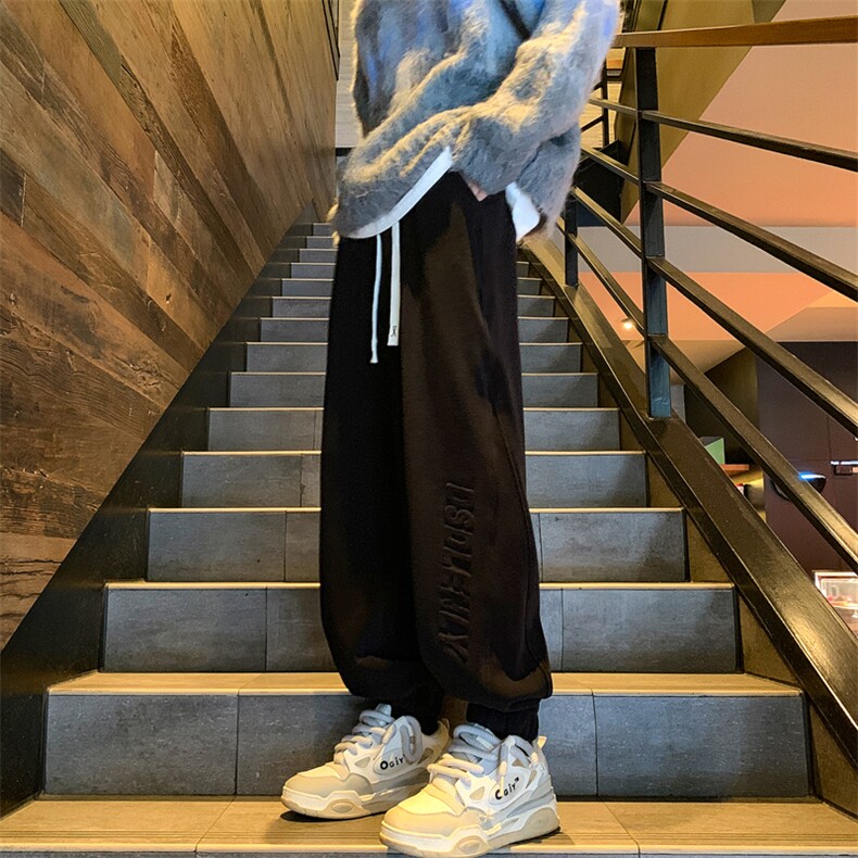 抖音品质大码男裤重磅双面奥粒绒加绒加厚束脚休闲裤M-5XL特P45图片