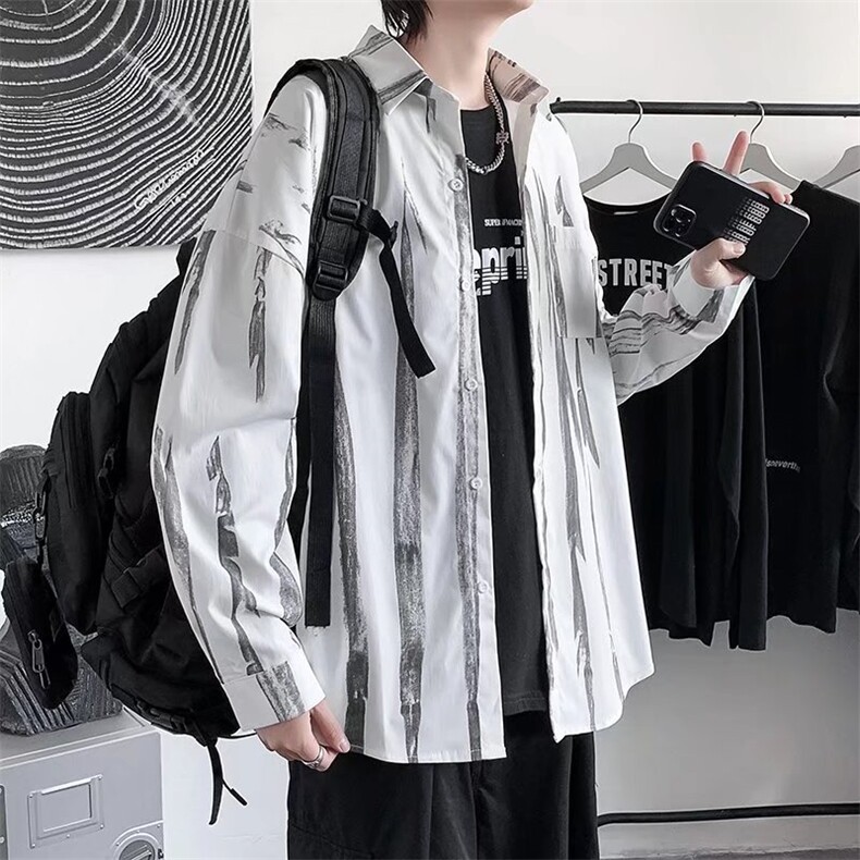 ins简约潮流男衬衫C9535P30,男装衬衫,星座1116-2