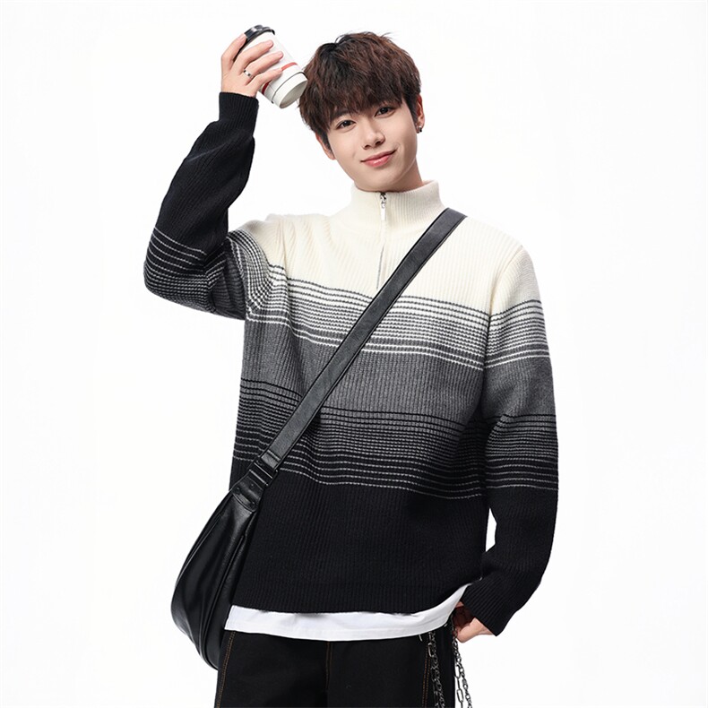 【新品】2025秋冬男士时尚休闲百搭针织毛衣潮流-M212-P50，男装针织衫/毛衣，星座1105-1