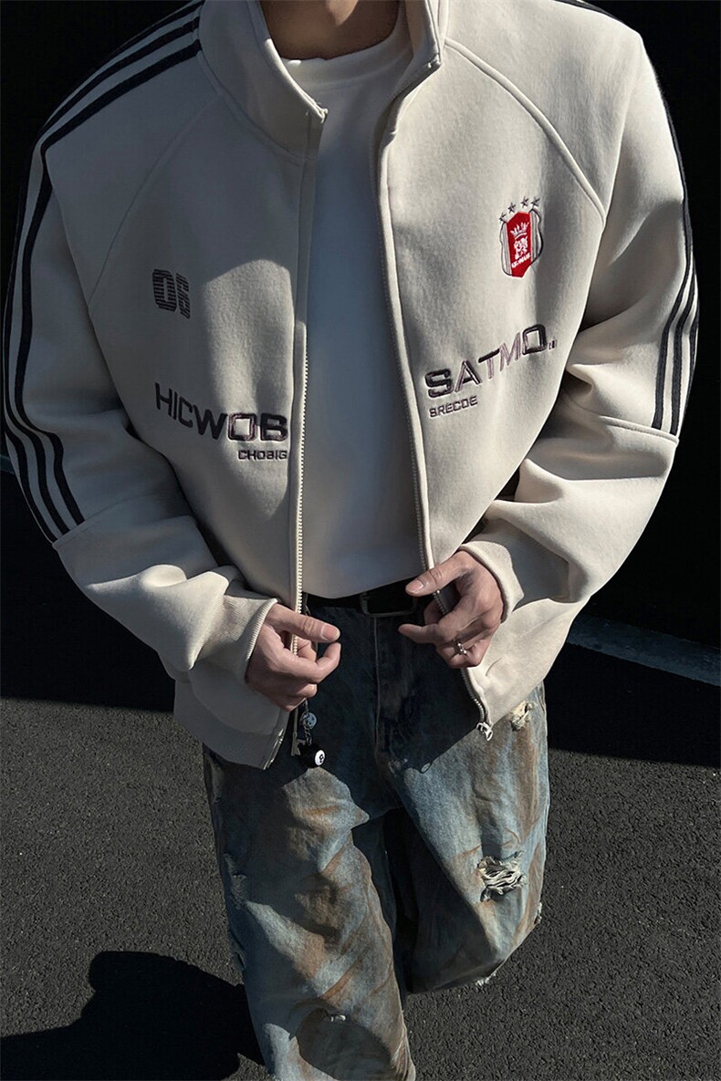 三条杆开衫绣花外套男cp103-特p：70,男装卫衣,电商B371