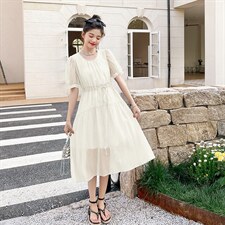 现货法式甜美减龄仙女裙251-25111-P105-K158，女装连衣裙，浙宝189