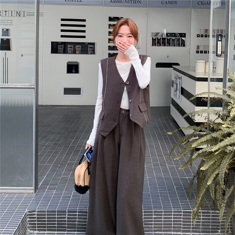 咖色两件套2C198-6536-P175K268,女装套装/套裙,2C198