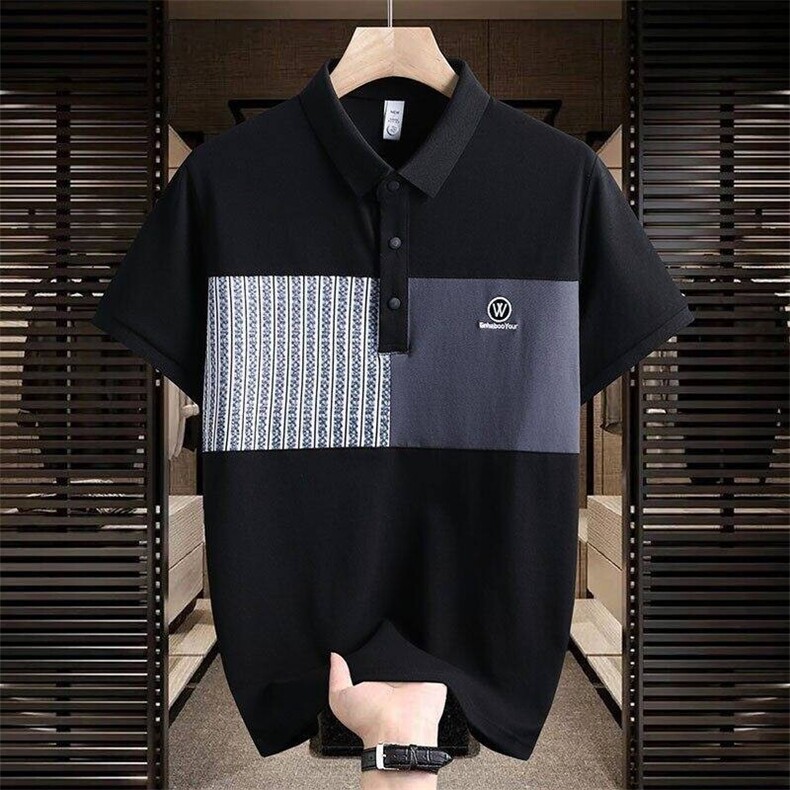 25050-P40夏季时尚休闲T恤男POLO衫欧货潮牌商务休闲短袖T恤,男装Polo衫,电商D310B-1