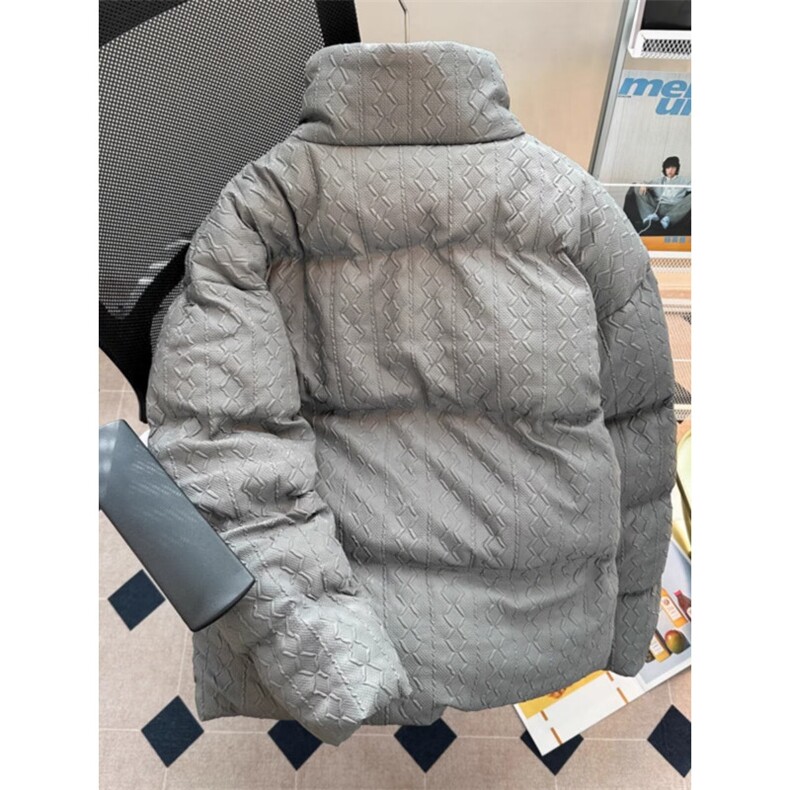 慵懒2026冬新款美式字母刺绣立领棉服男女宽松保暖棉袄TTM28P65,男装棉衣,星座1013-5