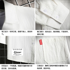 QC58062-P45亚七分袖衬衫男大码五分袖衬衣男短袖网格挂拍，男装衬衫，电商A040A