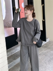 2025秋季撒银花边卫衣套装，女装套装/套裙，浙宝123
