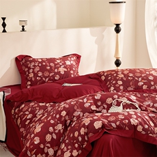 新款100S棉数码印花四件套-黎思黎思，床品套件，一起卖家纺