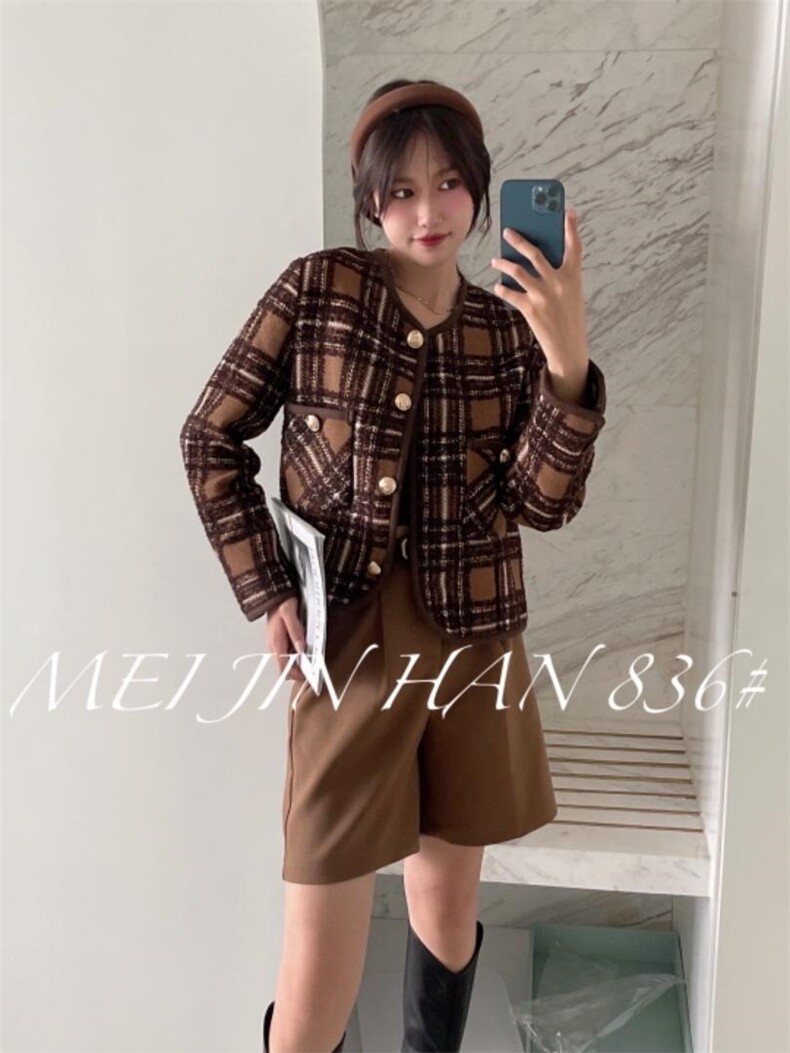 美巾涵5121格子小香风，其它，美巾涵