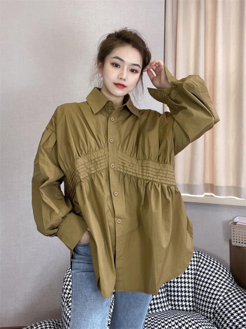 水洗衬衫，女装衬衫，戈朴