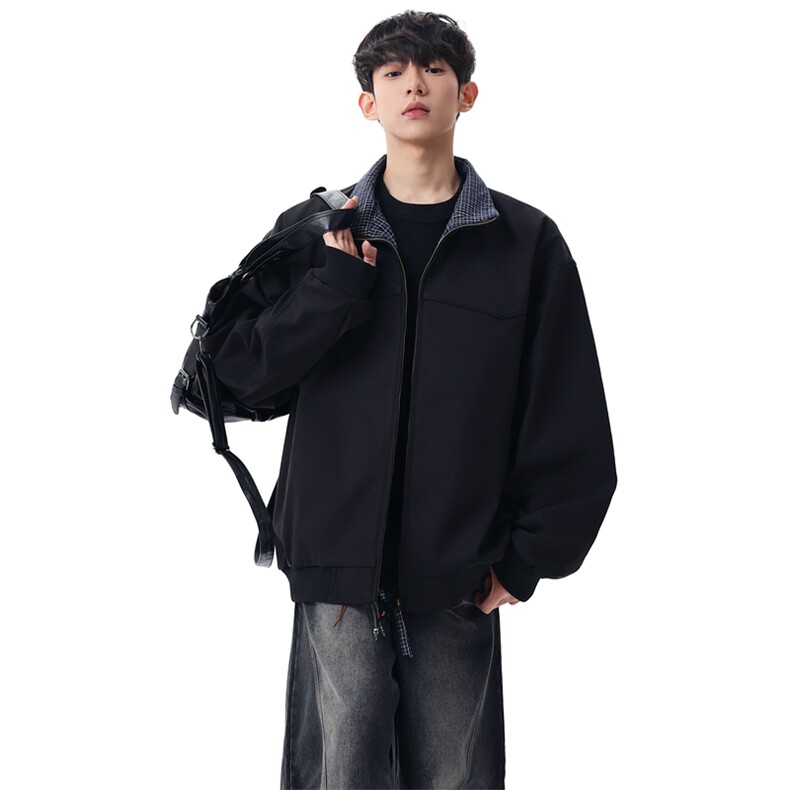 春季新款复古工装夹克男立领拉链宽松休闲外套XZ309JK8617P73,男装夹克,星座309（原A406）