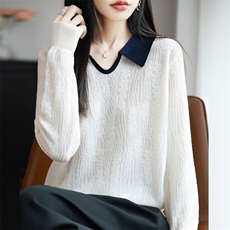 2025年秋季套头时尚百搭通勤简约休闲,女装羊毛衫,贵皇网供仓, 2025年秋季套头时尚百搭通勤简约休闲,女装羊毛衫,贵皇网供仓,