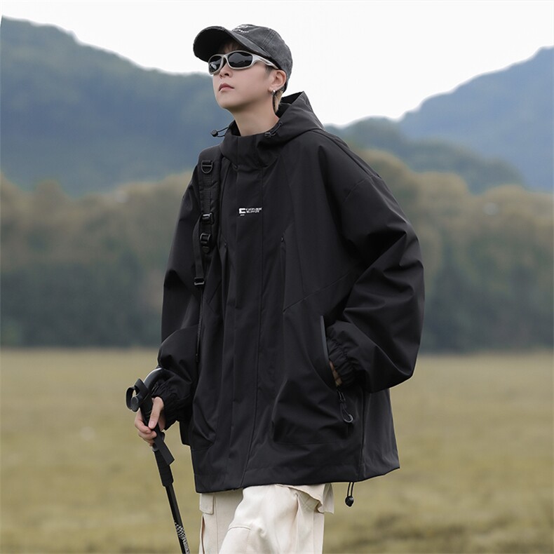 户外机能工装夹克上衣秋冬季日系潮牌冲锋衣外套男士 W7930-P58图片