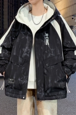 男士外套2025新款春秋季加绒学生夹克港风工装冲锋衣服YC6169，男装夹克，星座1206（原A206）