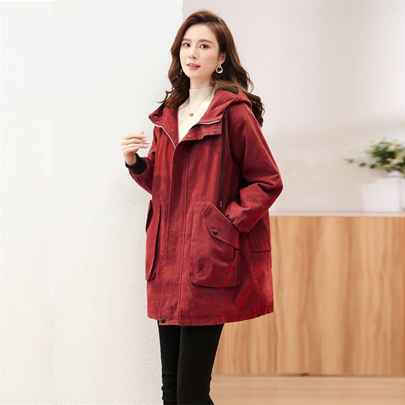 2023年新款派克服加绒加厚棉衣棉服736-1款,女装棉衣/棉服,秋牧寒烟