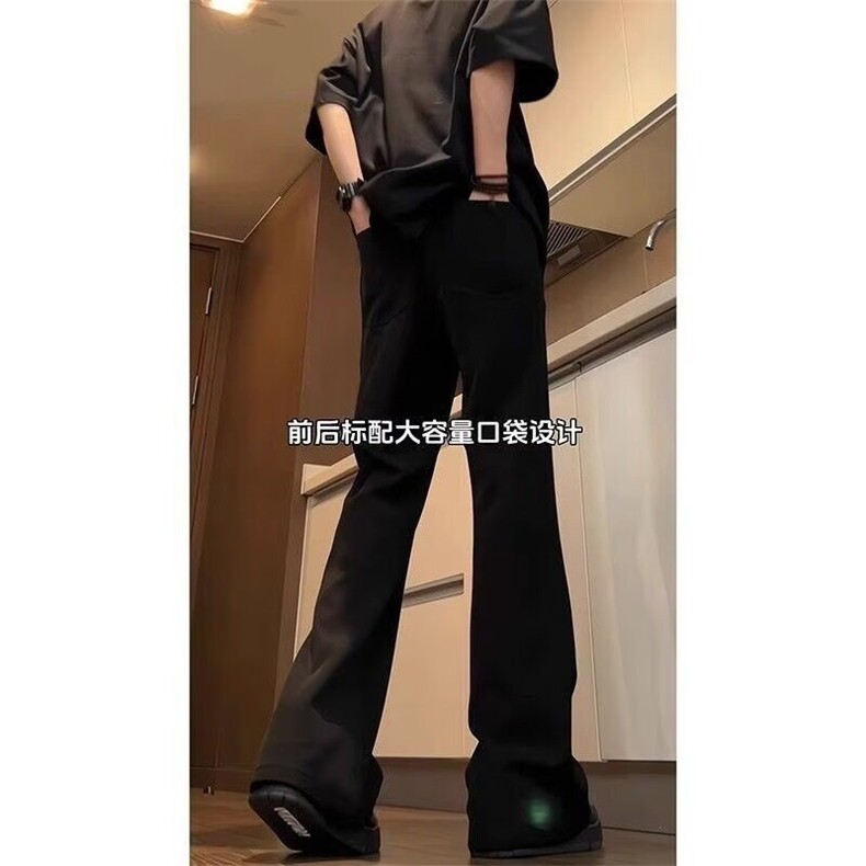 W9685-P43网图现货直筒微弹西裤高质量长裤中腰流行常规青少年,男装西裤,星座1608-2