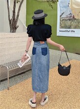 夏装现货牛仔裙，其它，坚持到底