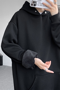 8XL-M 美式连帽卫衣男高级感外套hiphop特大码上衣潮WY10P55控78图片
