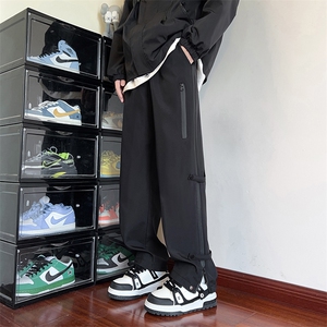 秋季新款户外冲锋裤男宽松休闲裤潮流男士长裤A266-KZ8021-P40图片