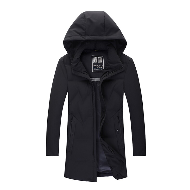 秋冬羽绒服男士连帽羽绒服拉链中年保暖羽绒外套KCN20852-5-P255,男装羽绒服,电商B212（原钱塘6029）