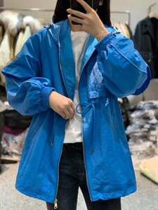 新款韩版连帽收腰休闲宽松外套图片