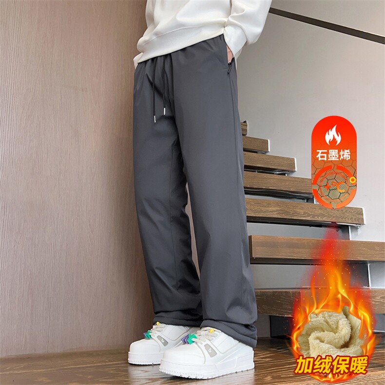 保暖羊羔绒裤子男士加绒加厚冬季新款直筒卫裤休闲裤JR1820-特P35,男装休闲裤,星座610（原A335）