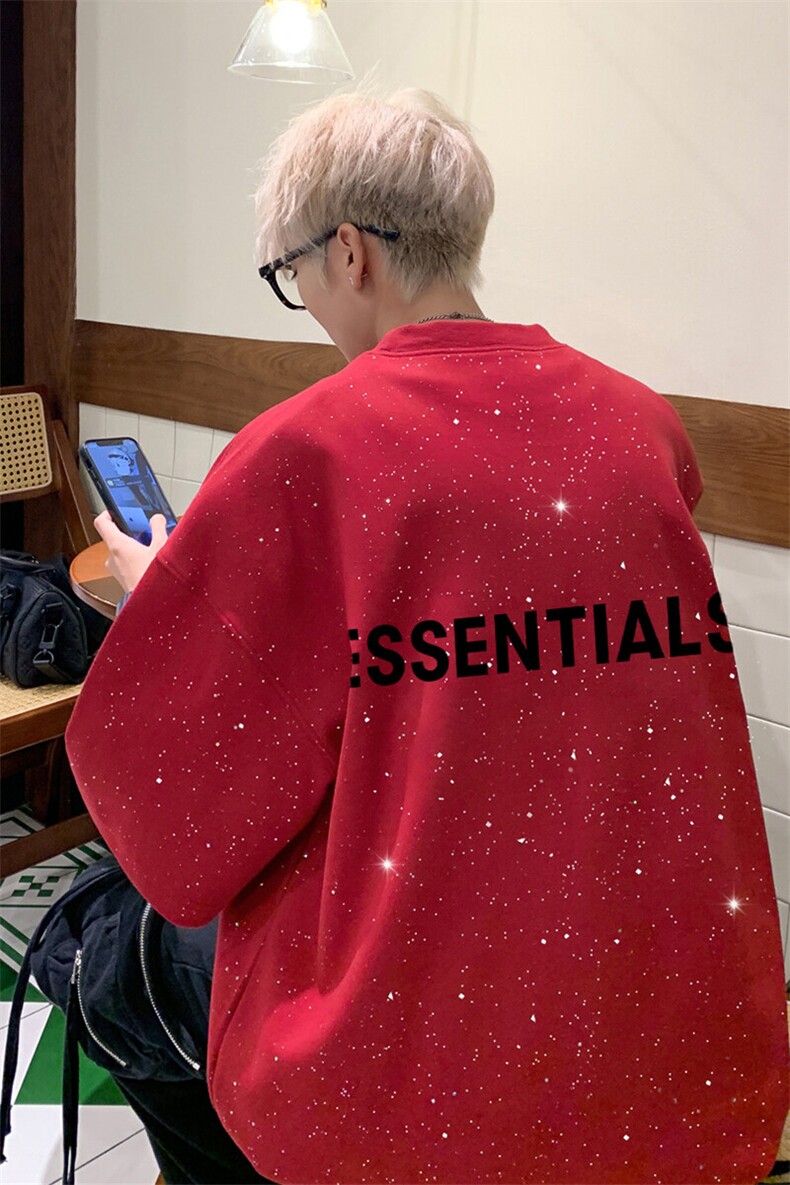 （抖音不可售）25夏季品质满天星亮片短袖英文印花MT906-P30控48,男装T恤,星座508（原C305）
