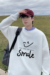 ！品质2023秋冬新款男士圆领毛衣百搭加厚保暖针织衫M805P45，男装针织衫/毛衣，电商B220