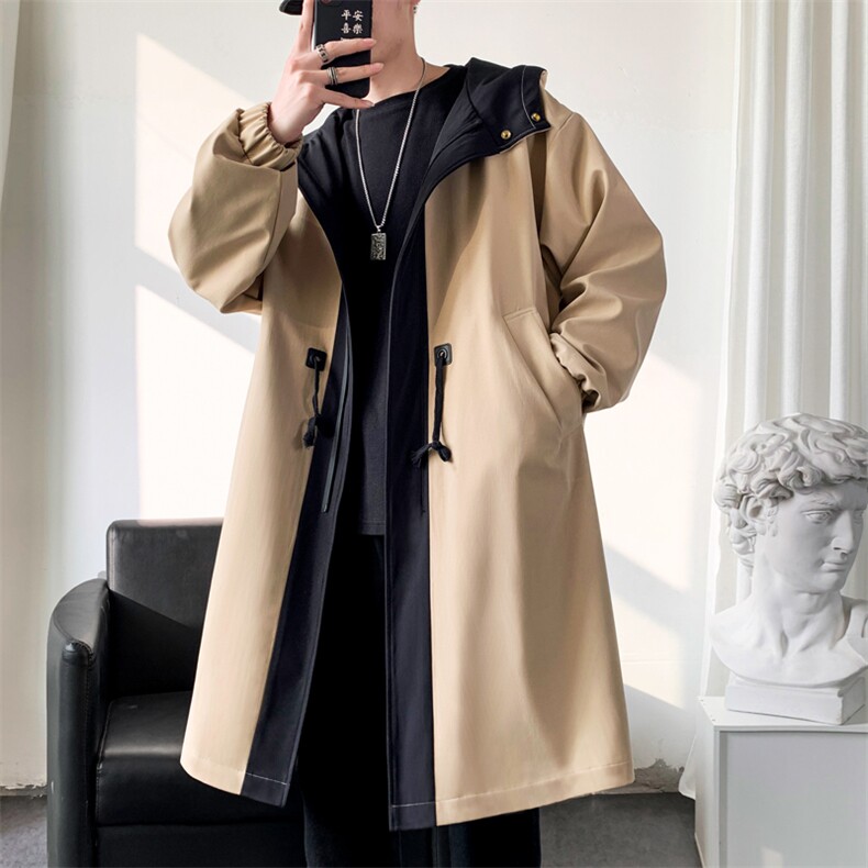 4W件长年大货冲锋风衣男中长款大衣男F996薄P95加棉P115爆景F,男装风衣,星座401