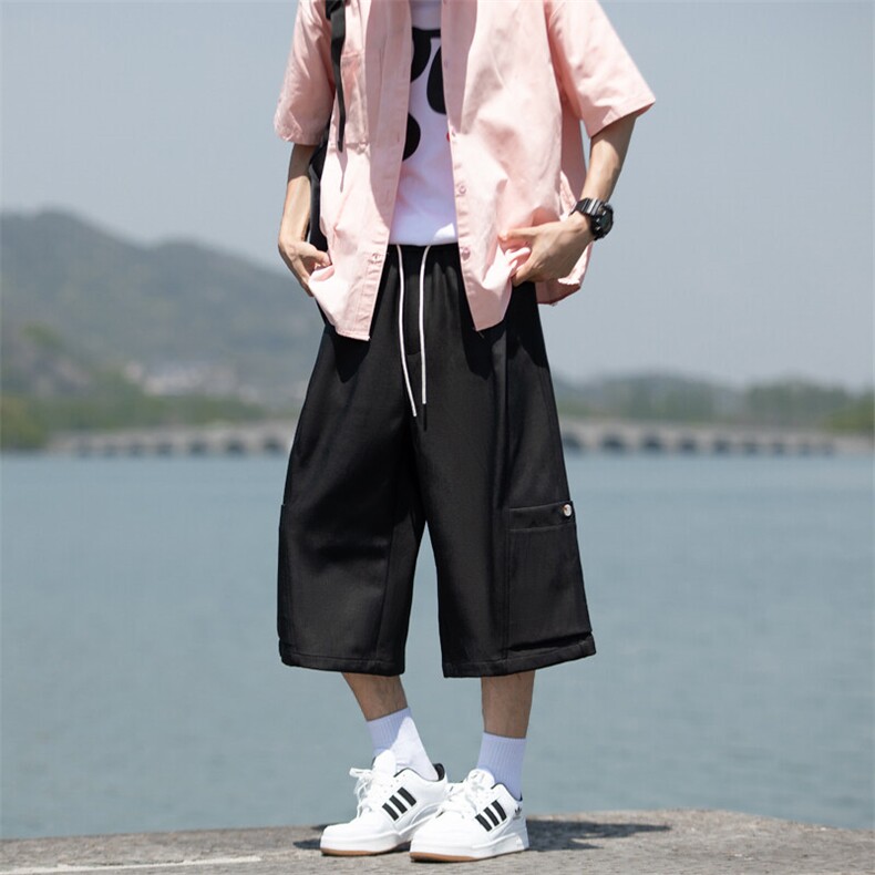 仿天丝牛仔高级感冰丝垂感休闲裤夏季新款潮牌七分裤男2562特批31,男装牛仔裤,电商C305A