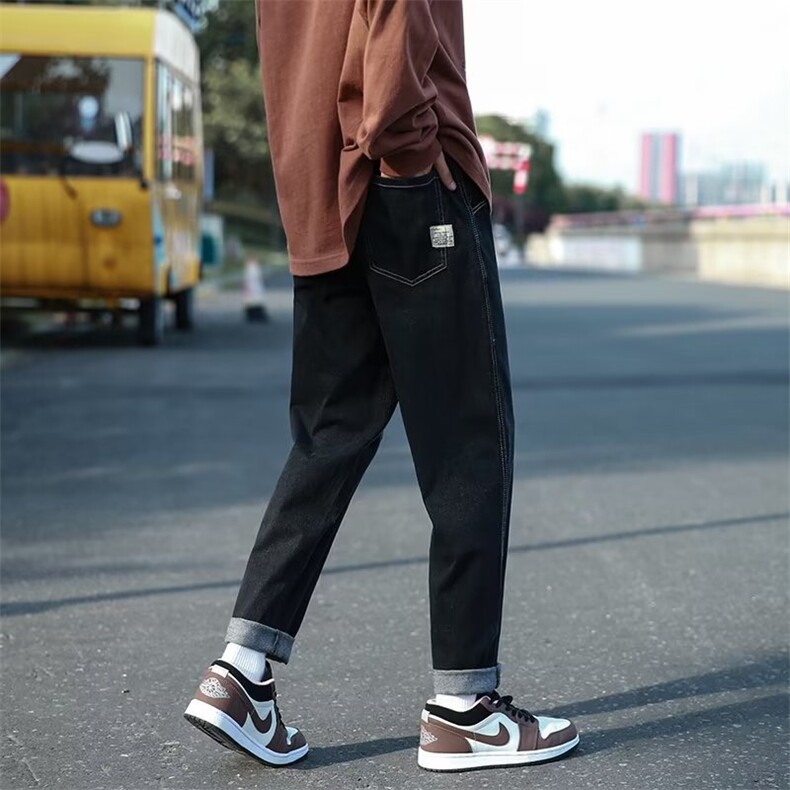 牛仔裤男夏季潮大码休闲裤子高街N674P42,男装牛仔裤,星座1116-2