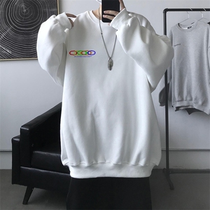 W 情侣印花圆领秋冬卫衣 常规P28 加绒P38 S-5XL 支持定制图片