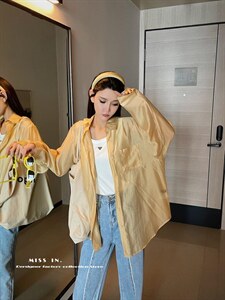 现货 面料衬衫款防晒衣,女装衬衫,蜜思印·金