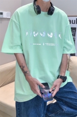 2024年夏季港风ins潮百搭地球宽松简约短袖T恤A071-9007-P30，男装T恤，电商A071