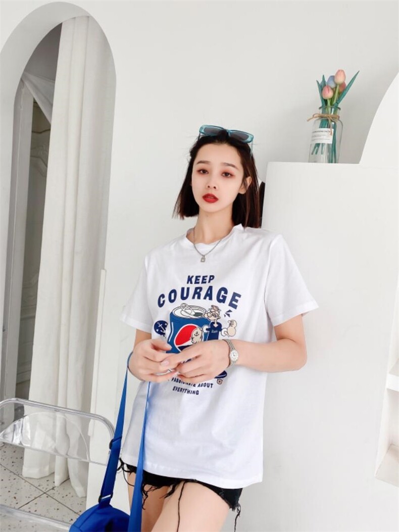 时尚休闲潮流T恤，女装T恤，泽妤