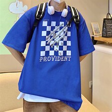 新款加肥加大男士港风宽松大码短袖T恤A071-5518-p28，男装T恤，电商A071