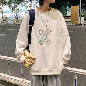 S6171-P28 加绒款-P33 秋季圆领卫衣男大码韩版宽松长袖外套图片
