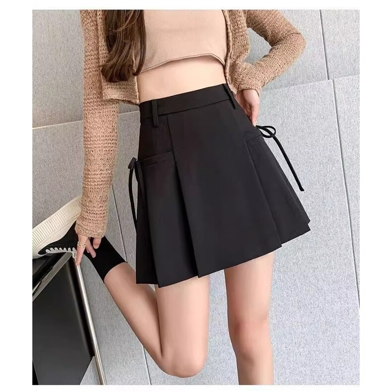 不规则西装半身裙子女春装2025年新款半裙a字百褶短裙小个子穿搭,女装西装,星座1210-1