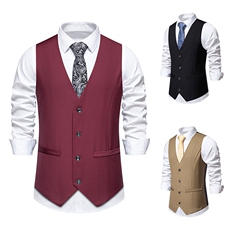 男士西装背心婚礼聚会V领马甲背心M112，男装背心/马甲，星座1314