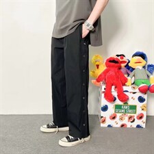 男秋季新款港风休闲裤排扣裤K2001P30，男装休闲裤，星座1116-2