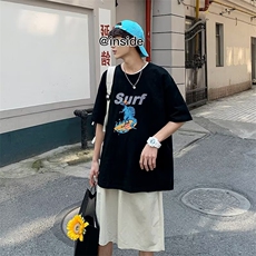 短袖新款青春流行潮流潮T恤夏季男标准圆领卡通动漫时尚潮牌，男装T恤，星座716-2