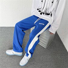 2023春装新款克莱因蓝男女情侣休闲卫裤直筒裤B221-LK22004-P50，男装休闲裤，电商B221