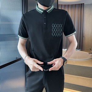 主推款2025夏季T恤翻领Polo衫新款潮流时尚翻领口袋设计T0288-P48