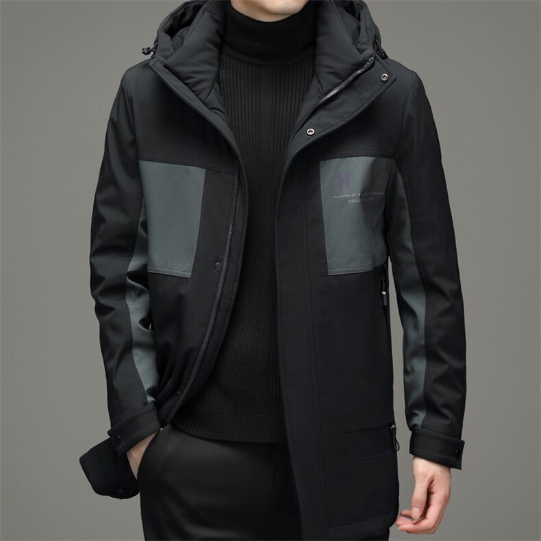 冬季新款灰鸭绒中青年男连帽商务休闲羽绒服保暖男ZSab21002-P310,男装羽绒服,电商B212（原钱塘6029）
