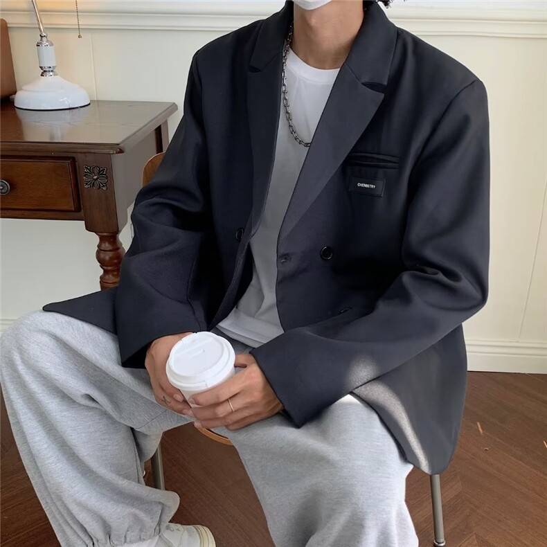 男士秋季新款休闲西装外套有垫肩MW05P70,男装西服,星座1116-2