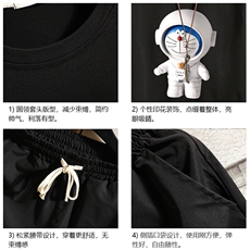 TD56233-P35短袖t恤套装男短裤两件套男装搭配一套帅气砖墙，男装T恤，电商A040A