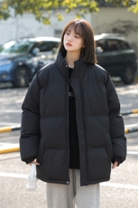 中性风秋冬新款棉衣外套纯色立领面包服保暖加厚A436-1266-P60，男装棉衣，电商A436