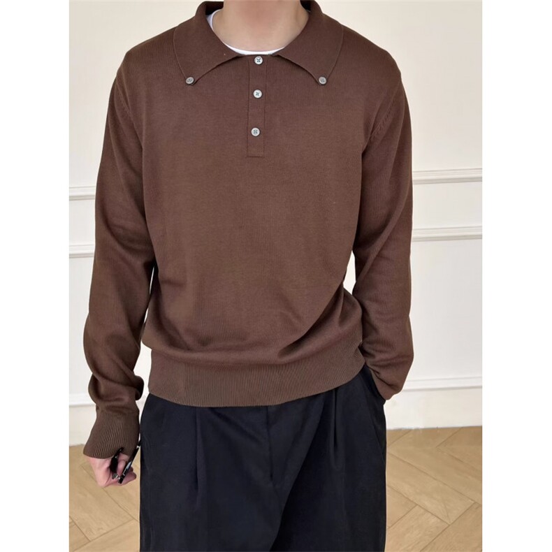 现货JY136-P50潮牌港风长袖Polo衫男网图，男装Polo衫，星座1501-3