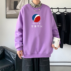 Y2462P38秋季男士bf宽松卫衣港风卫衣新款圆领韩版潮流衣服，男装卫衣，星座510A-1