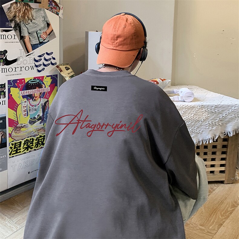 量大优供视频220克美式短袖t恤T2956得物直播有280克品质,男装T恤,电商A486