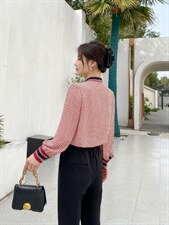 高档次千鸟格衬衫，女装衬衫，艾绮雪影